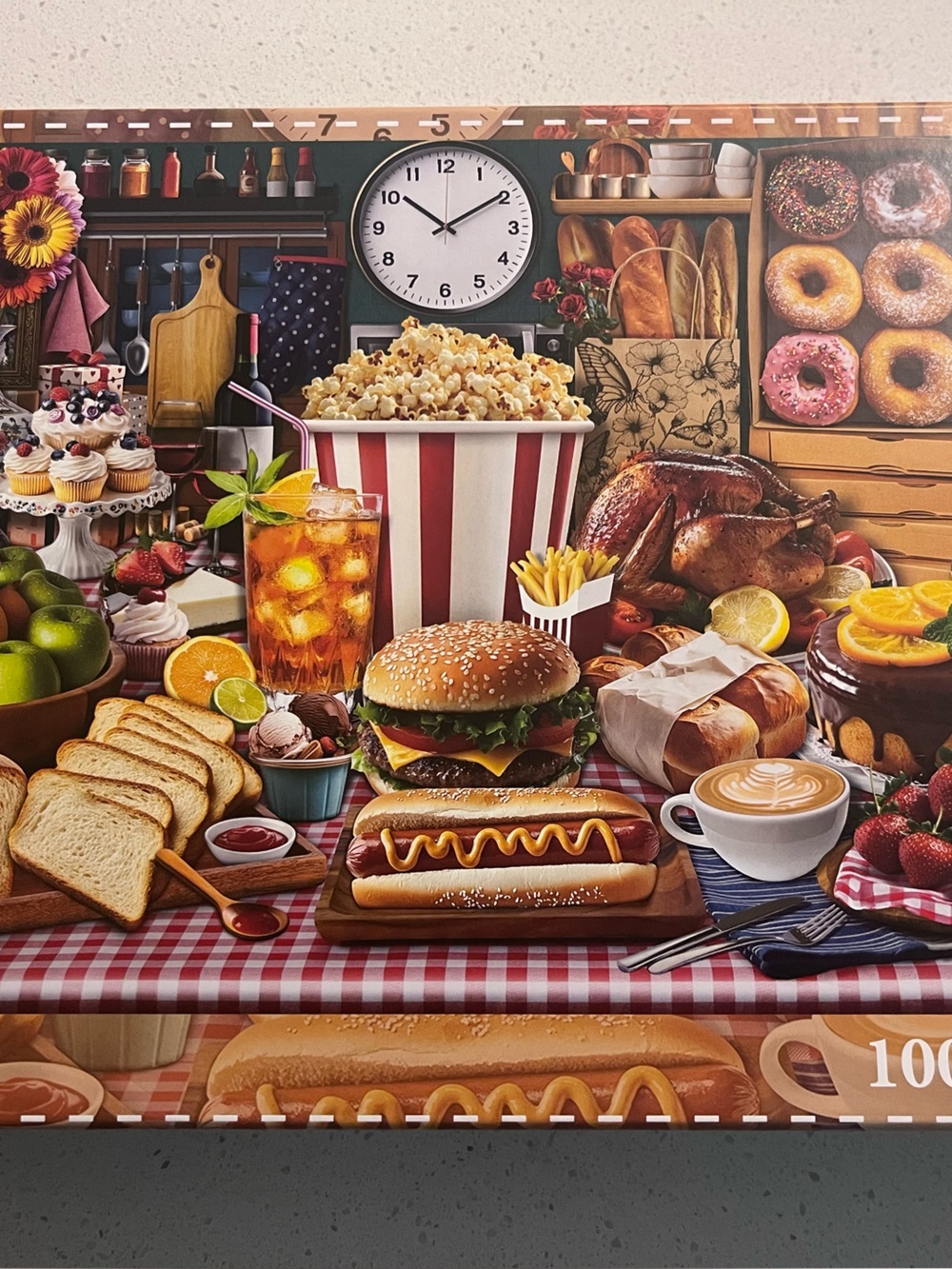 Food Feast 1,000 piece puzzle - Picture 2 of 4